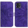 Mobigear Sunflower Housse Motorola Moto G72 Etui Porte-Monnaie - Violet