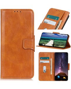 Mobigear Classy Housse Samsung Galaxy S22 Etui Porte-Monnaie - Cognac