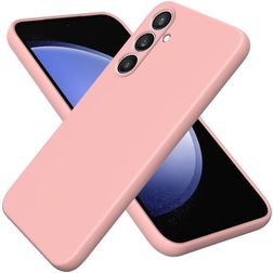 Mobigear Rubber Touch Coque Samsung Galaxy S24 FE Coque arrière en Silicone - Rose
