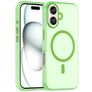 Mobigear Shockproof Coque iPhone 16 MagSafe Coque arrière en TPU Souple - Vert