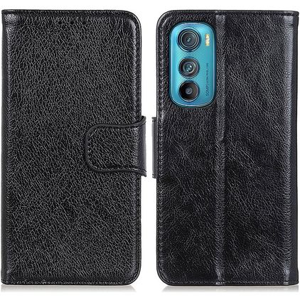 Mobigear Classy Housse Motorola Edge 30 Etui Porte-Monnaie - Noir