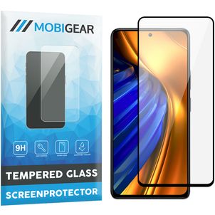 Mobigear Premium POCO F4 Verre trempé Protection d'écran - Compatible Coque - Noir