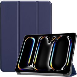 Mobigear Tri-Fold iPad Pro 13 pouces (2024) Étui - Bleu foncé