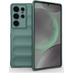 Mobigear Bumpy Coque Samsung Galaxy S25 Ultra Coque arrière en TPU Souple - Vert