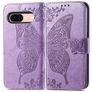 Mobigear Butterfly Housse Google Pixel 8a Etui Porte-Monnaie - Lavande
