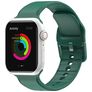 Mobigear Dashed Bracelet Silicone Apple Watch Fermeture boucle ardillon - 49/46/45/44 mm - Vert