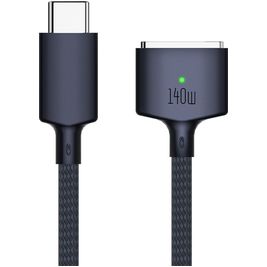 Mobigear Nylon Braided - Câble USB-C vers Apple MagSafe 3 2 mètres - Bleu