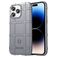 Mobigear Rugged Shield Coque iPhone 14 Pro Max Coque arrière en TPU Souple Anti-Chocs - Gris