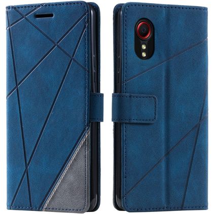Mobigear Rhombus Samsung Galaxy Xcover 7 Étui Portefeuille - Bleu