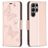 Mobigear Butterfly Housse Samsung Galaxy S23 Ultra Etui Porte-Monnaie - Rose doré