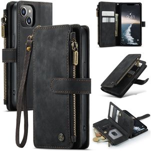 Caseme C30 Housse iPhone 14 Etui Porte-Monnaie - Noir