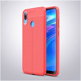 Mobigear Luxury Coque Huawei Y7 (2019) Coque arrière en TPU Souple - Rouge