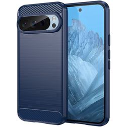 Mobigear Brushed Slim Coque Google Pixel 9 Coque arrière en TPU Souple - Bleu