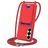 Mobigear Lanyard Card Samsung Galaxy S26 Plus Coque avec cordon en Silicone et Porte-Cartes - Rouge