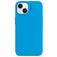Nudient Base Coque iPhone 14 Coque arrière en Silicone - Vibrant Blue