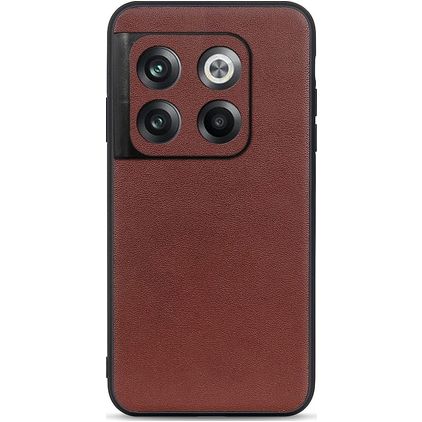 Mobigear Excellent OnePlus 10T Plastique rigide Coque arrière - Marron