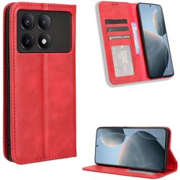 Mobigear Sensation Housse POCO X6 Pro Etui Porte-Monnaie - Rouge