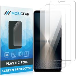 Mobigear Sony Xperia 1 VI Protection d'écran Film - Compatible Coque (Lot de 3)