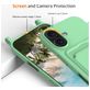 Mobigear Lanyard Card iPhone 16 Plus Coque avec cordon en Silicone et Porte-Cartes - Vert