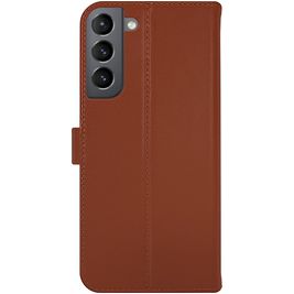 Valenta Classic Housse Samsung Galaxy S22 Plus Etui en Cuir Véritable Porte-Monnaie - Marron