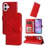 Mobigear Sunflower Housse iPhone 17 Etui Porte-Monnaie - Rouge