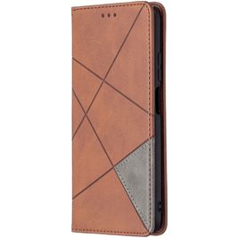 Mobigear Rhombus Slim Housse POCO M3 Etui - Marron