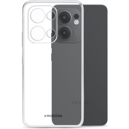 Mobilize Gelly Case Coque Transparente OPPO Reno 13F Coque arrière en TPU Souple - Transparent