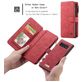 Caseme 007 Housse Samsung Galaxy S10 Plus Etui avec Coque Détachable Porte-Monnaie - Rouge