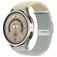 Mobigear Braided Dual Bracelet Nylon pour Smartwatch Fermeture à pince - 20 mm - Gris / Lumière stellaire