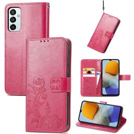 Mobigear Clover Housse Samsung Galaxy M23 Etui Porte-Monnaie - Magenta