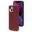 Mobiparts Coque iPhone 13 Coque arrière en Silicone - Plum Red