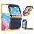Mobigear Non-slip Armor Coque Samsung Galaxy Z Flip 5 Coque arrière Rigide Anti-Chocs - Bleu / Jaune