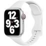 Mobigear Sport Slim Bracelet Silicone Apple Watch Fermeture à clou et passant - 49/46/45/44 mm - Blanc