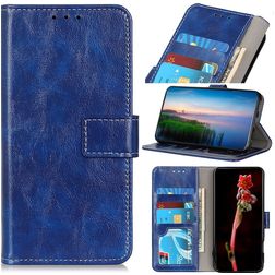 Mobigear Basic Housse Samsung Galaxy S21 FE Etui Porte-Monnaie - Bleu