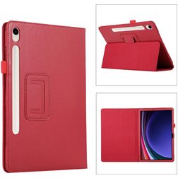 Mobigear Classic Coque Samsung Galaxy Tab S11 Etui + Porte-crayon - Rouge