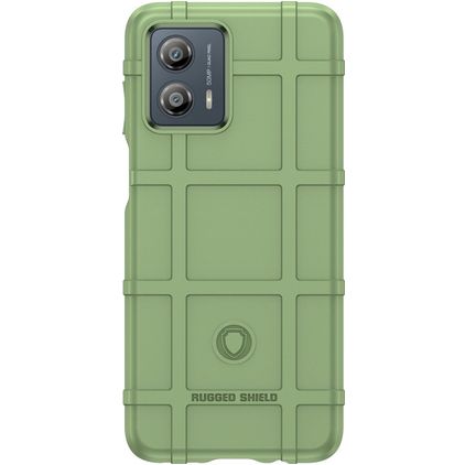 Mobigear Rugged Shield Coque Motorola Moto G53 5G Coque arrière en TPU Souple Anti-Chocs - Vert