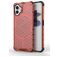 Mobigear Honeycomb Nothing Phone (2) Plastique rigide Coque arrière Antichoc - Rouge