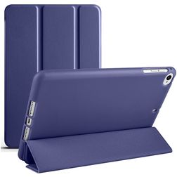 Mobigear Tri-Fold Gel Coque iPad Air 2 (2014) Etui en TPU,Similicuir - Dark Blue