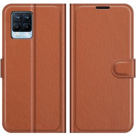 Mobigear Classic Housse Realme 8 Pro Etui Porte-Monnaie - Cognac