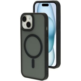 Mobiparts Hardcover Coque iPhone 15 MagSafe Coque arrière Rigide - Satin Black
