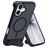 Mobiparts Hardcover Coque iPhone 17 MagSafe Coque arrière Rigide avec Support Amovible - Satin Black