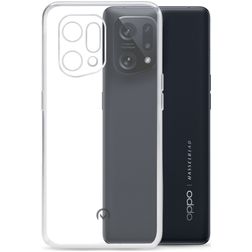 Mobilize Gelly Coque Transparente OPPO Find X5 Coque arrière en TPU Souple - Transparent