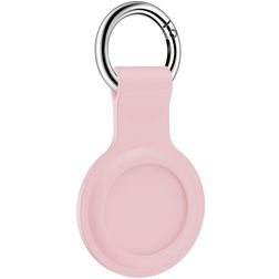 Mobigear Ring Coque Apple AirTag Porte-clés en Silicone Souple - Rose