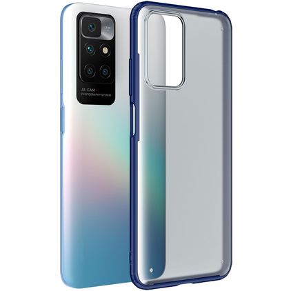 Mobigear Shockproof Xiaomi Redmi 10 4G Plastique rigide Coque arrière - Bleu foncé