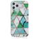 Mobigear Marble iPhone 12 Pro Max TPU souple Coque arrière - Blanc / Vert