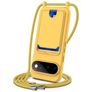 Mobigear Lanyard Card Google Pixel 11 Pro Coque avec cordon en Silicone et Porte-Cartes - Jaune