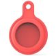 Mobigear Keychain Coque Apple AirTag Porte-clés en Silicone Souple - Rouge