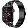 Mobigear Monaco Bracelet Acier Apple Watch Fermeture boucle déployante - 49/46/45/44 mm - Noir
