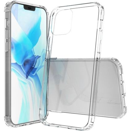Mobigear Crystal Coque Transparente iPhone 12 Coque arrière Rigide - Transparent
