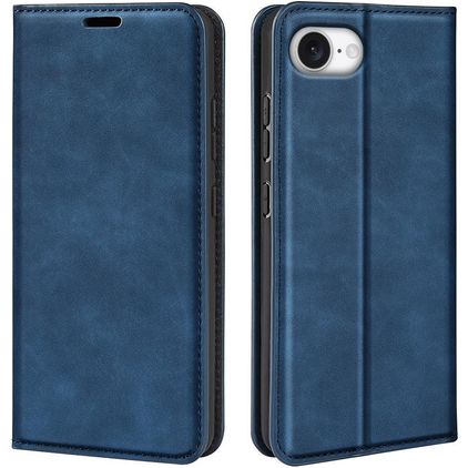 Mobigear Retro Slim Housse iPhone 16e Etui Porte-Monnaie - Dark Blue